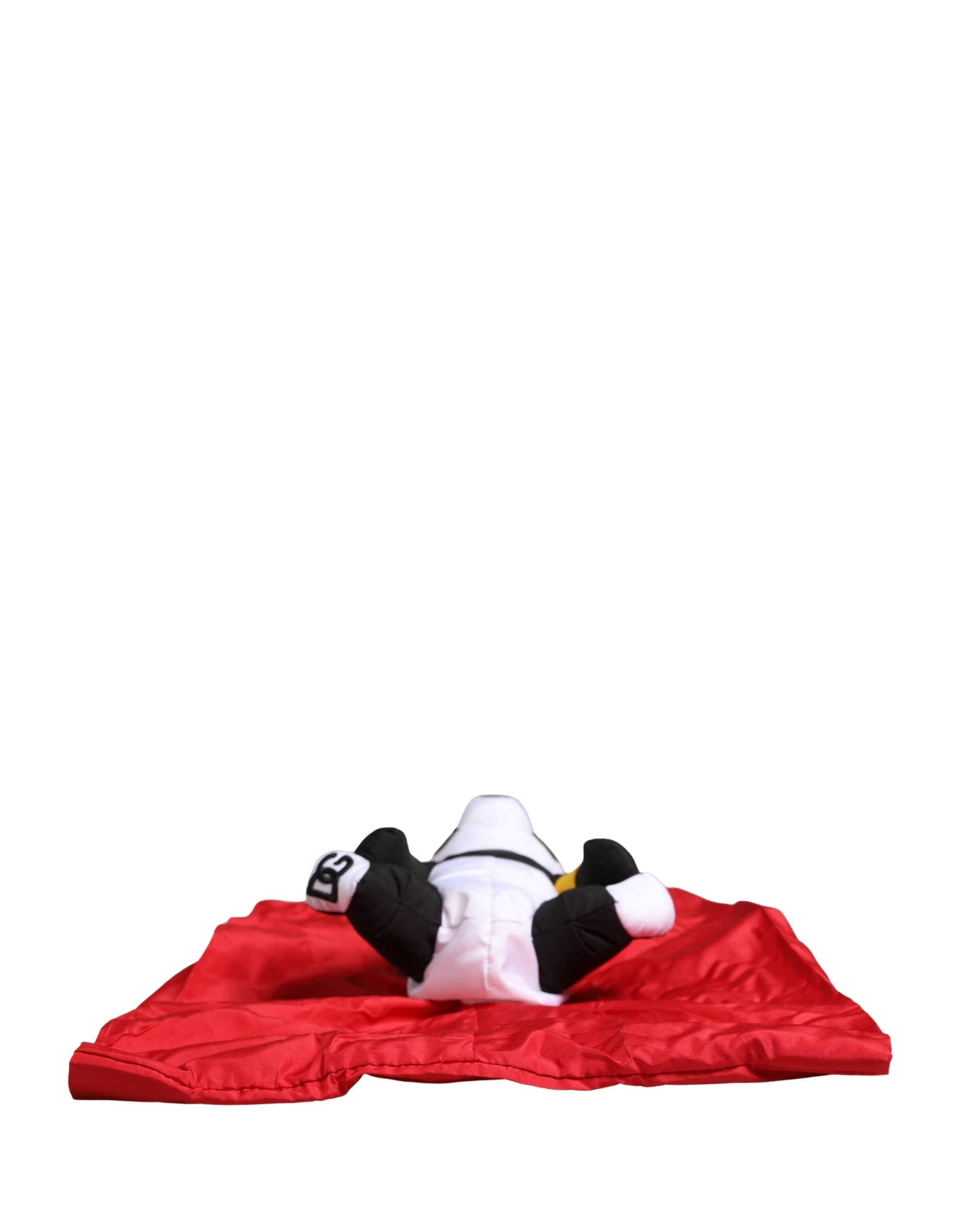 Dolce & Gabbana Herren-Tragetasche aus rotem Polyester mit Panda-Aufdruck, Ecobag Tote Bag