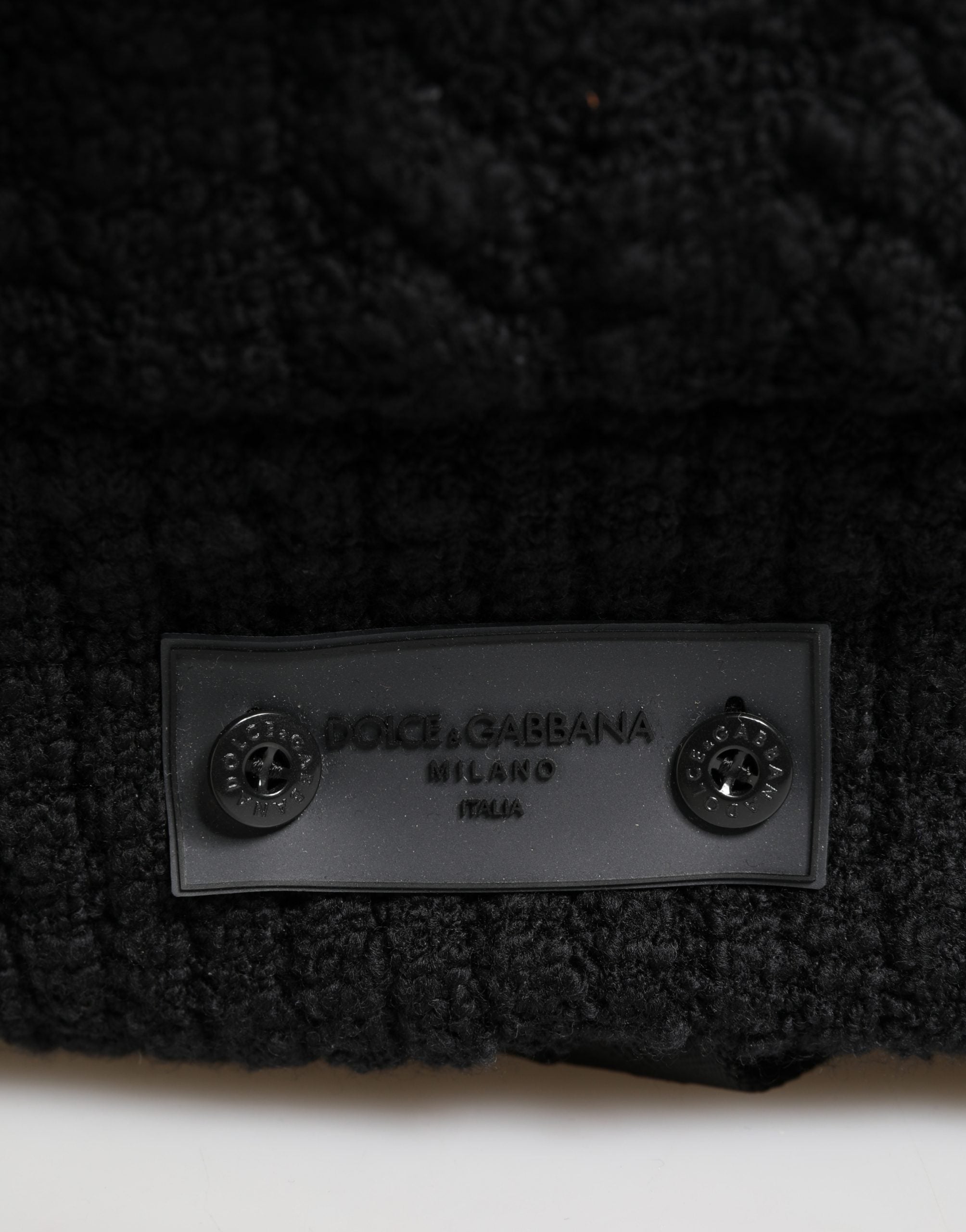 Dolce & Gabbana Schwarzer Rucksack aus Trikot-Wollmischung für Reisen