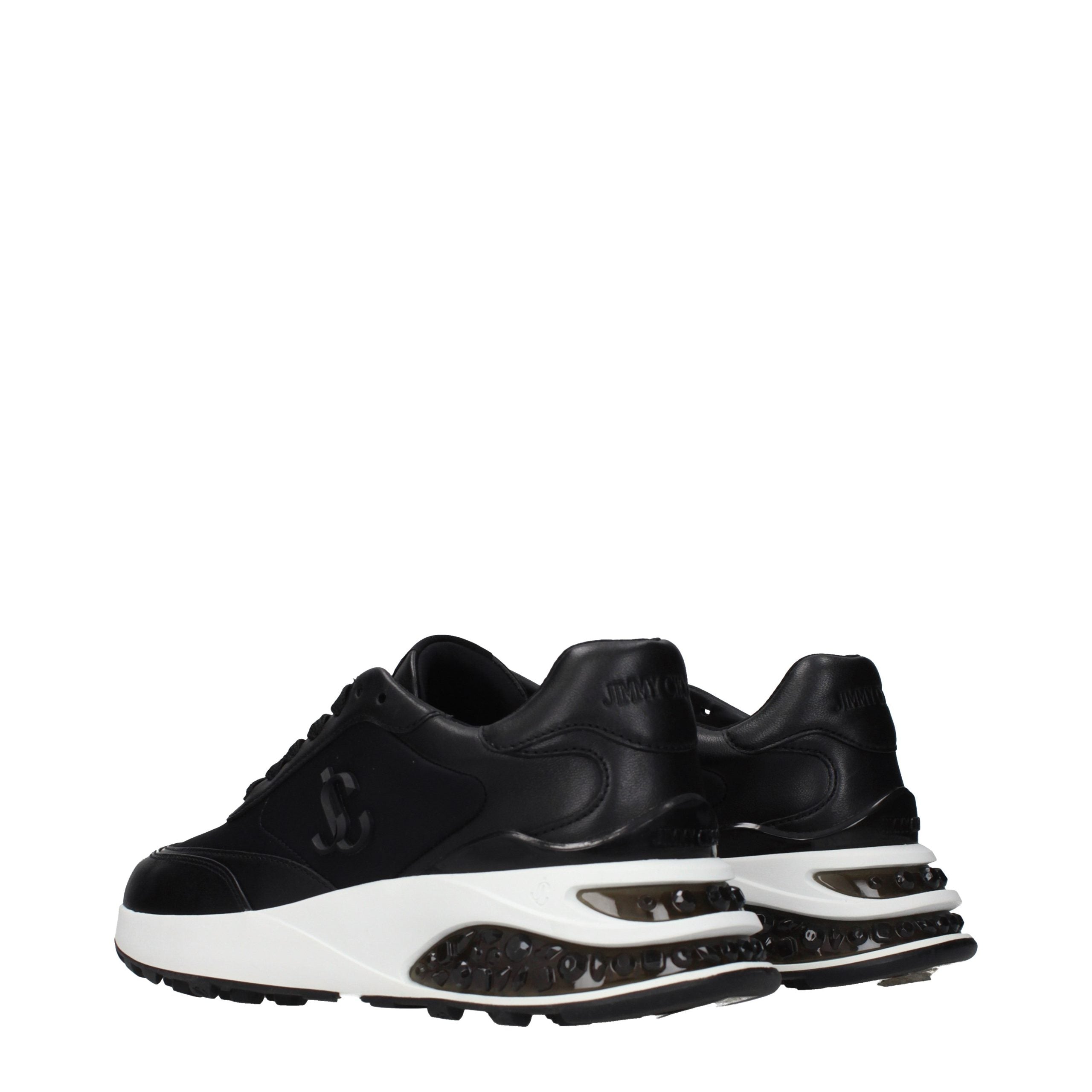 Jimmy Choo Schwarze Stoff-Sneaker