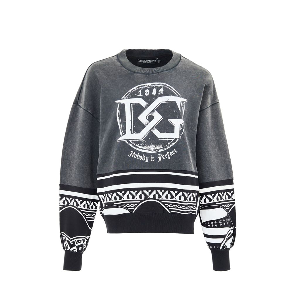 Dolce & Gabbana Schwarzer Baumwoll-Sweatshirt