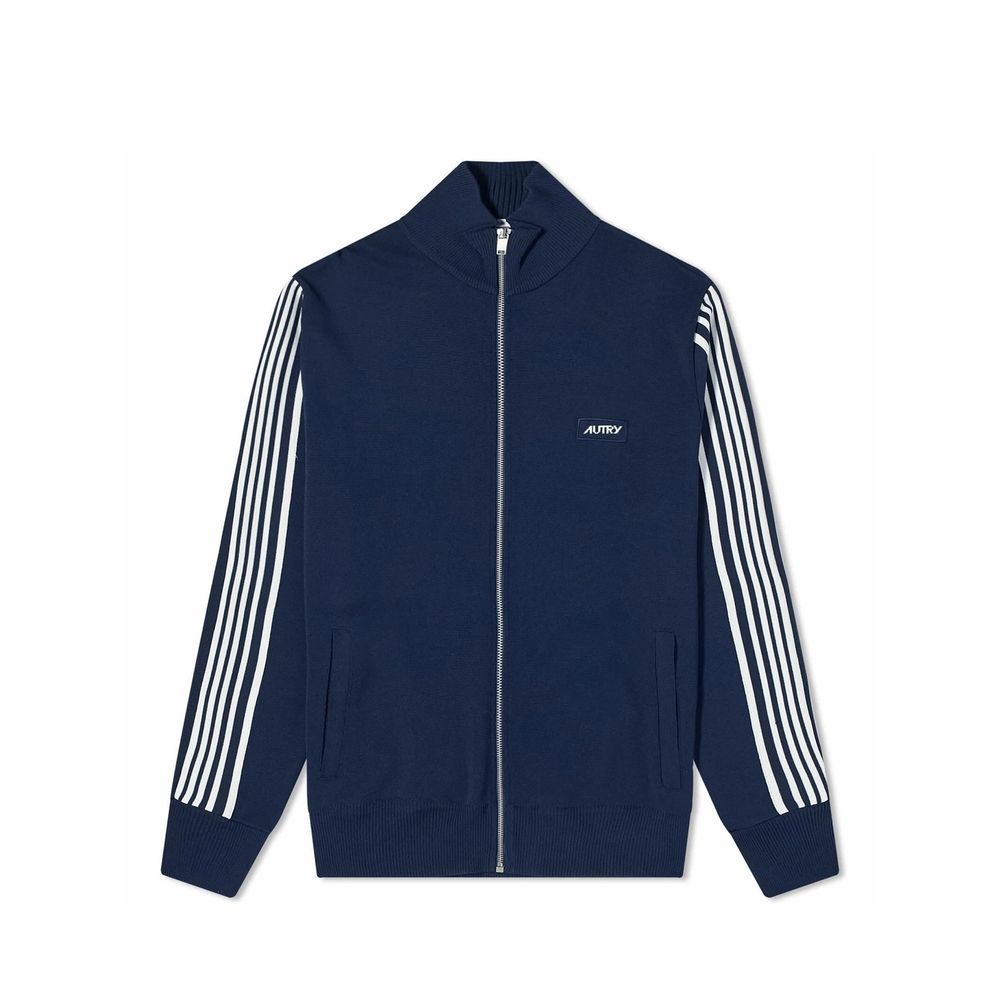 Autry Blaue Strickjacke aus Nylon