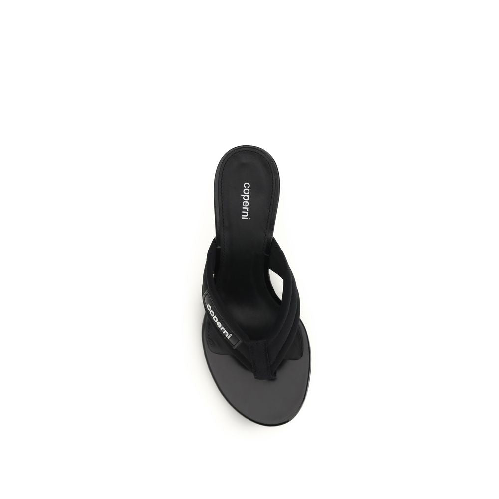 Coperni Schwarze Keilsandalen aus Polyamid