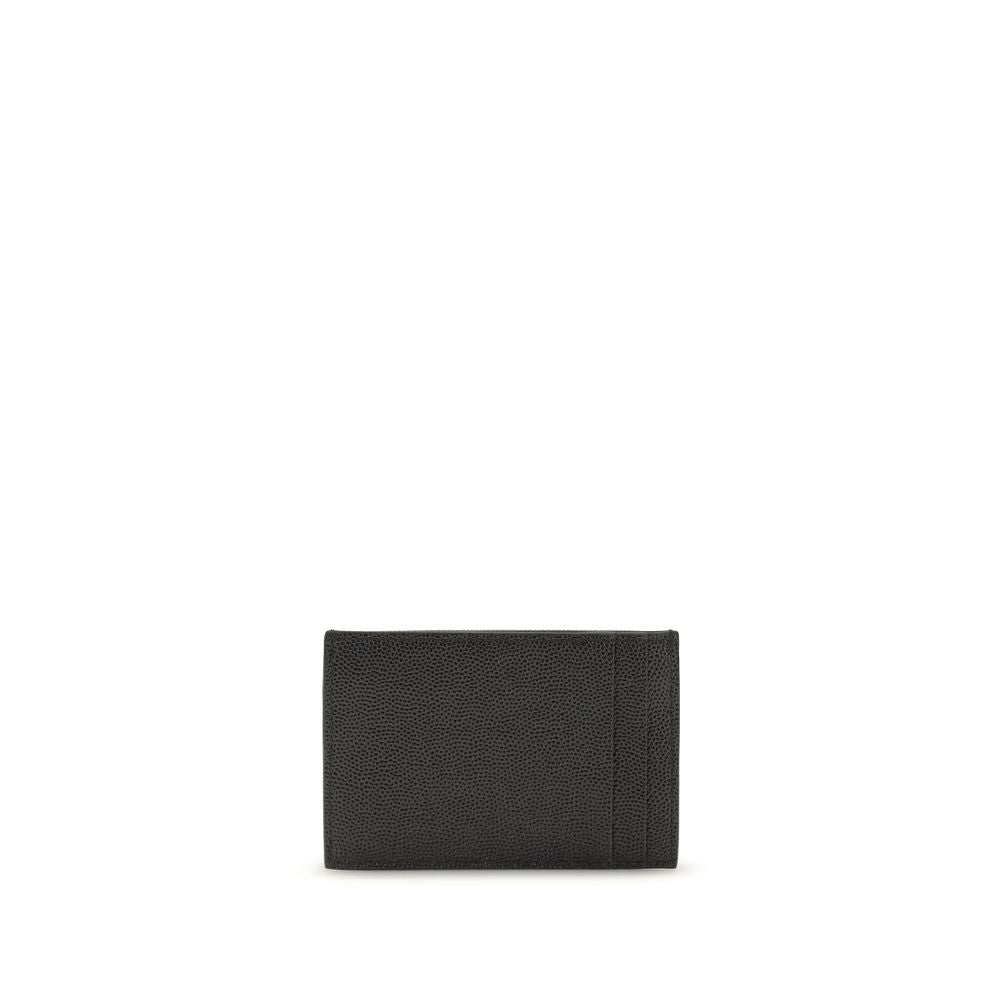 Saint Laurent Schwarzes Kalbsleder Bos Taurus Portemonnaie
