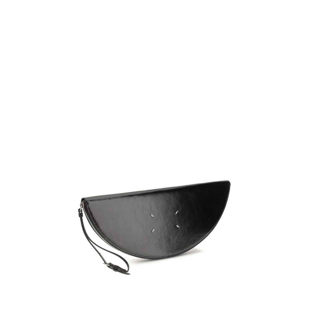 Maison Margiela Schwarze Bos Taurus Kalbsleder Clutch