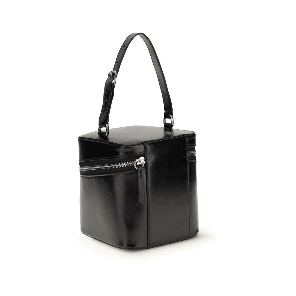 Maison Margiela Schwarze Kalbsleder Bos Taurus Bucket Bag