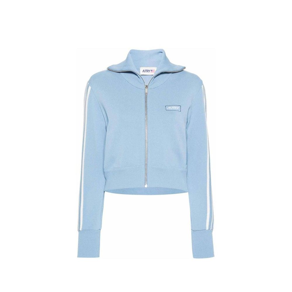 Autry Blaue Strickjacke aus Nylon