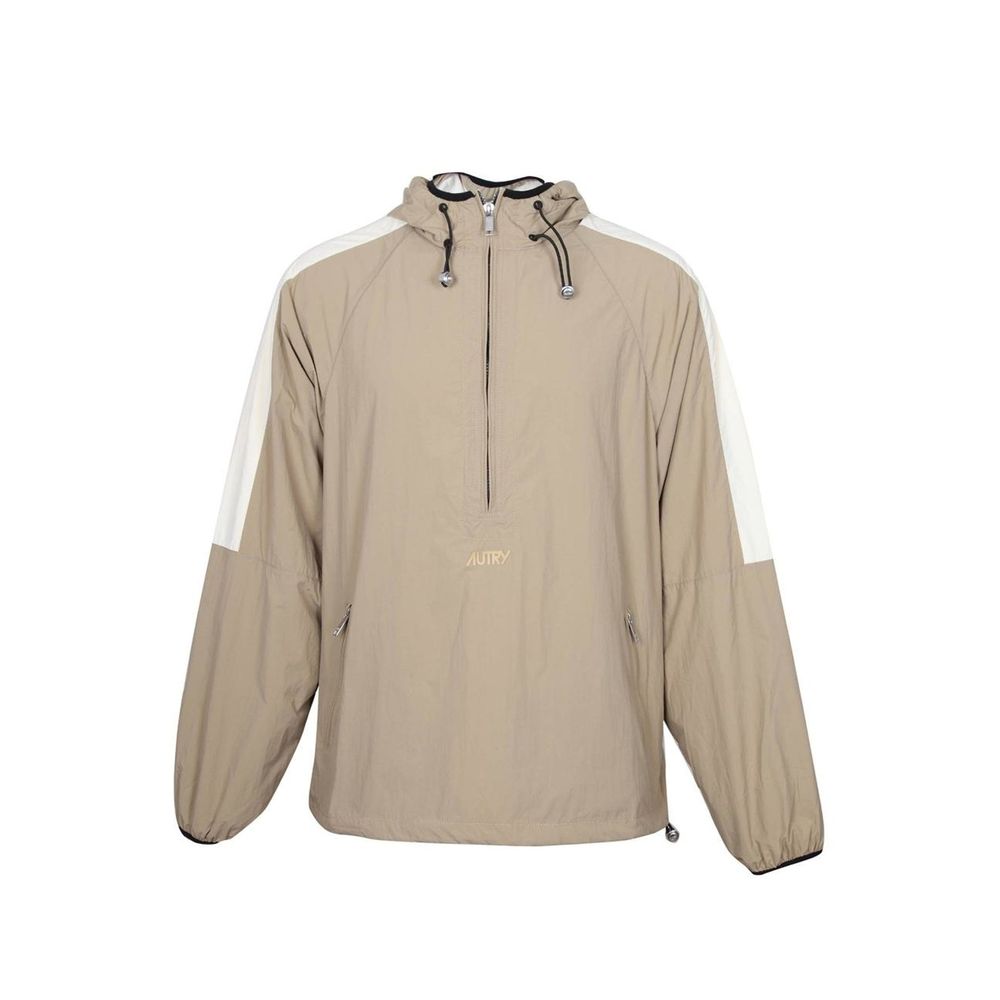 Autry Beige Nylon Shell Jacke