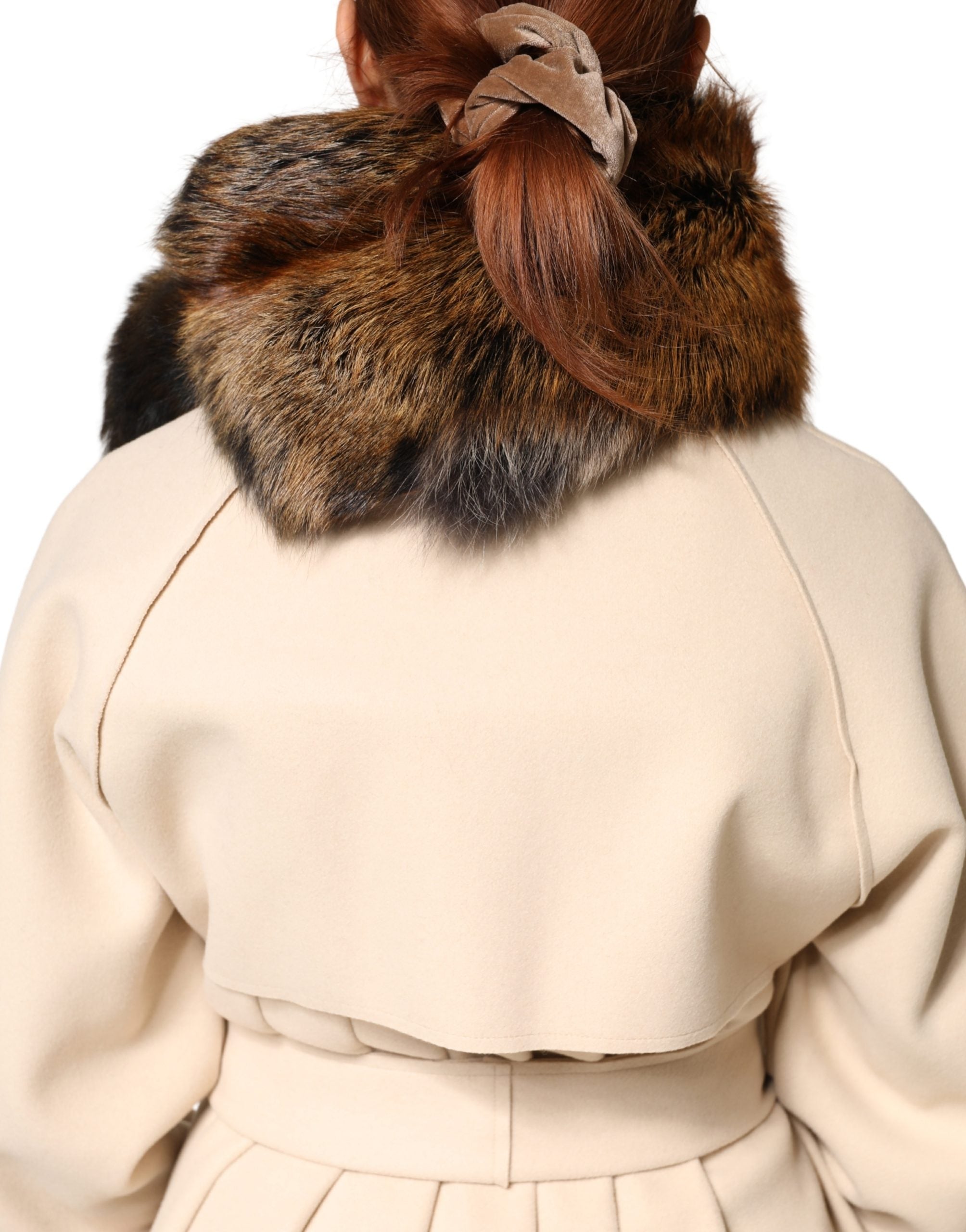 Dolce & Gabbana Brauner Rotfuchs Pelz Halswärmer Winterschal