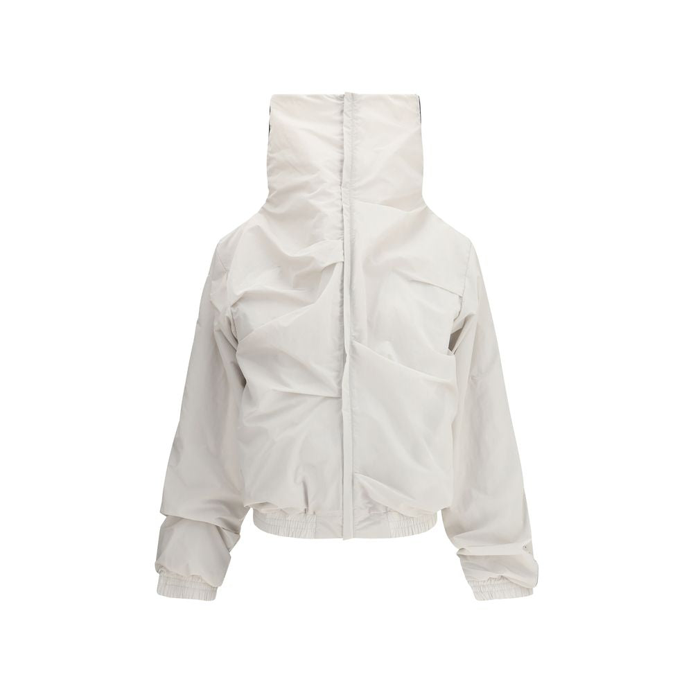 ALAINPAUL Graue Polyamid-Jacke in voller Länge