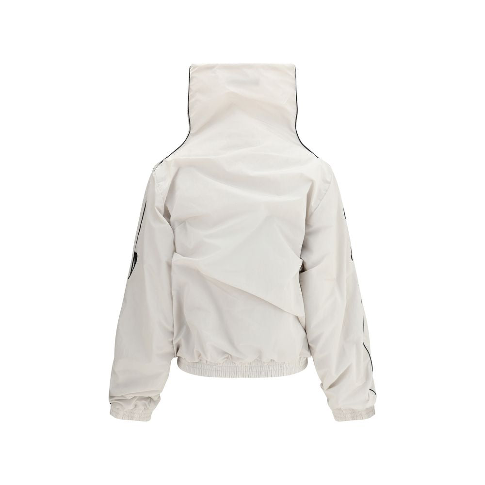 ALAINPAUL Graue Polyamid-Jacke in voller Länge
