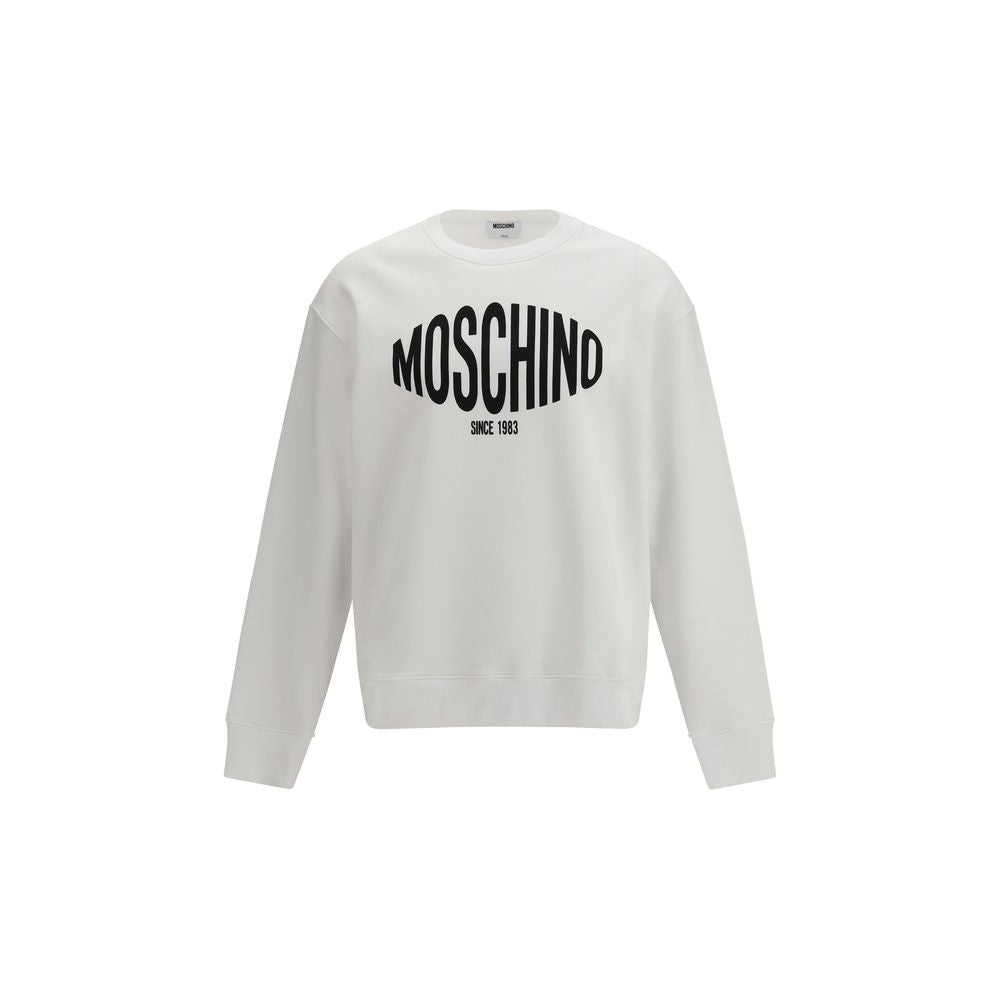 Moschino Weißes Baumwoll-Sweatshirt