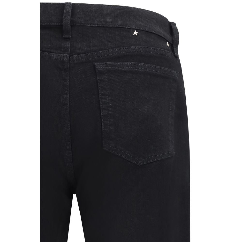 Golden Goose Schwarze Baumwoll-Jeans im Slim Fit
