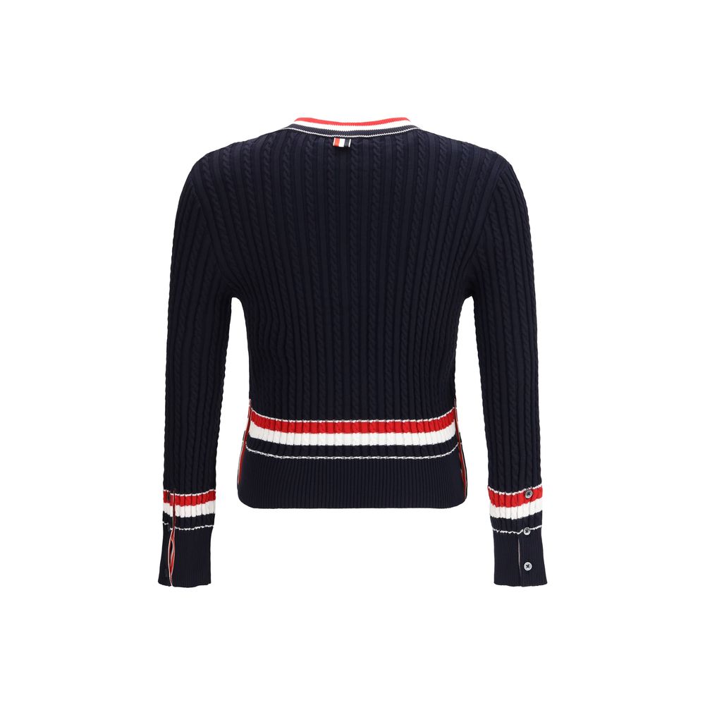 Thom Browne Blauer Baumwoll-Sweatshirt