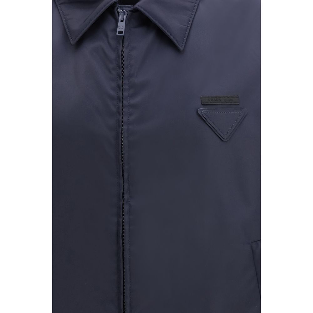 Prada Blaue Jacke aus Nylon