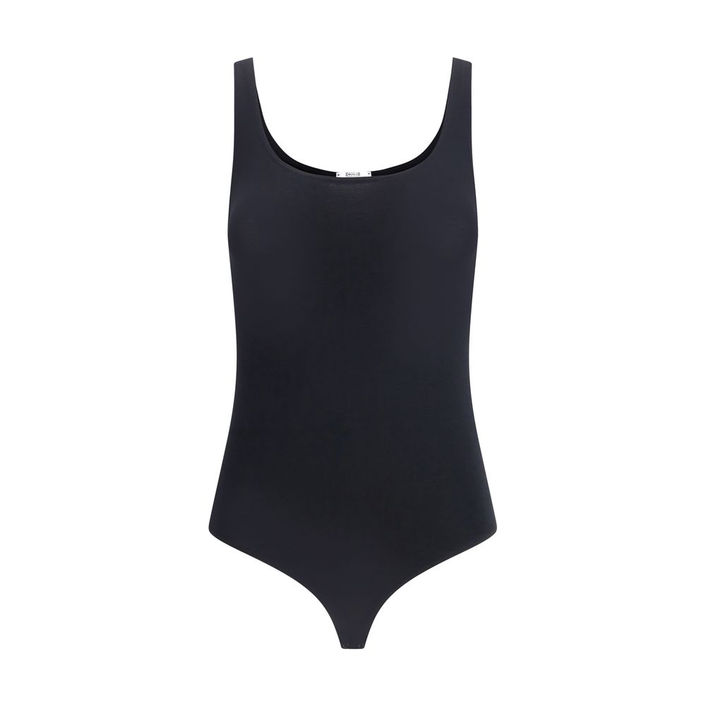 Wolford Schwarzer Baumwollbody
