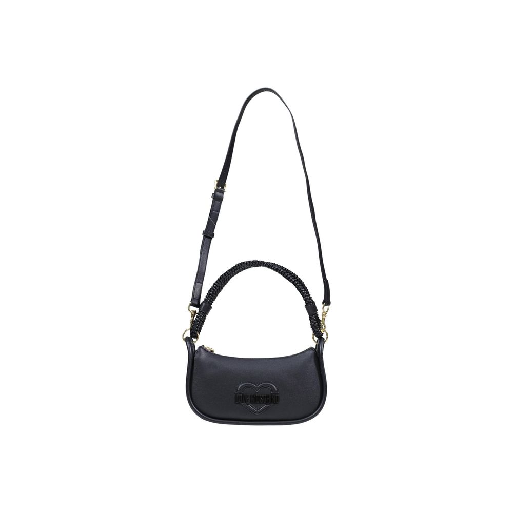 Love Moschino Schwarze Handtasche aus Polyethylen