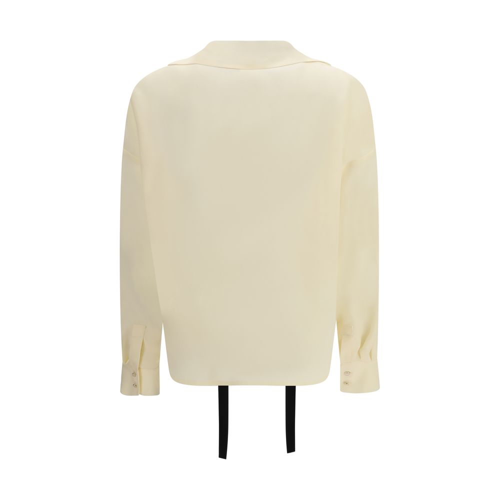 Max Mara Beige Seidenbluse