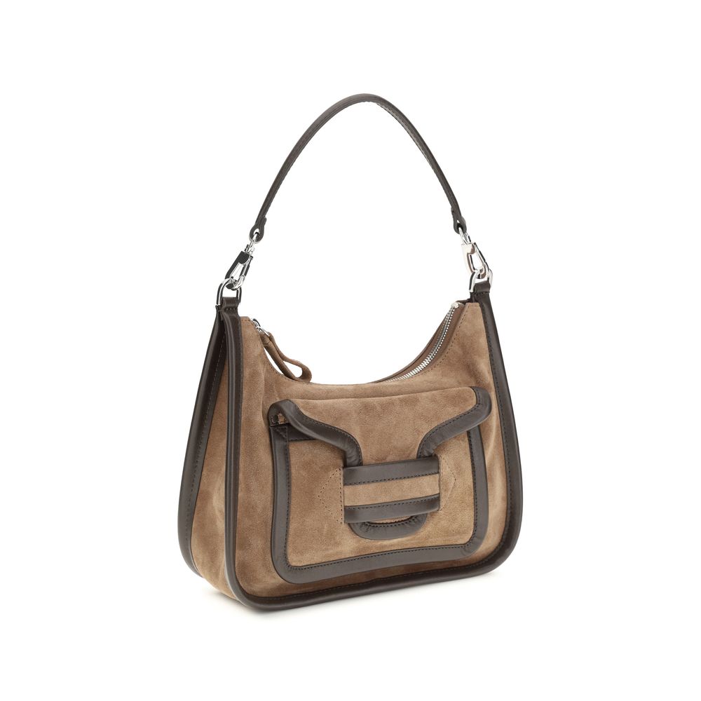 Pierre Hardy Braune Kalbsleder Bos Taurus Schultertasche