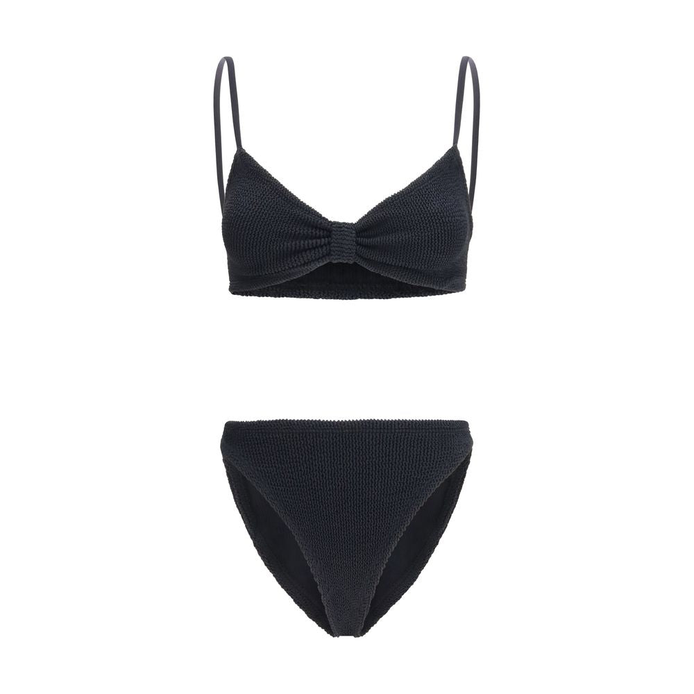 Hunza G Schwarzer Bikini aus Polyamid