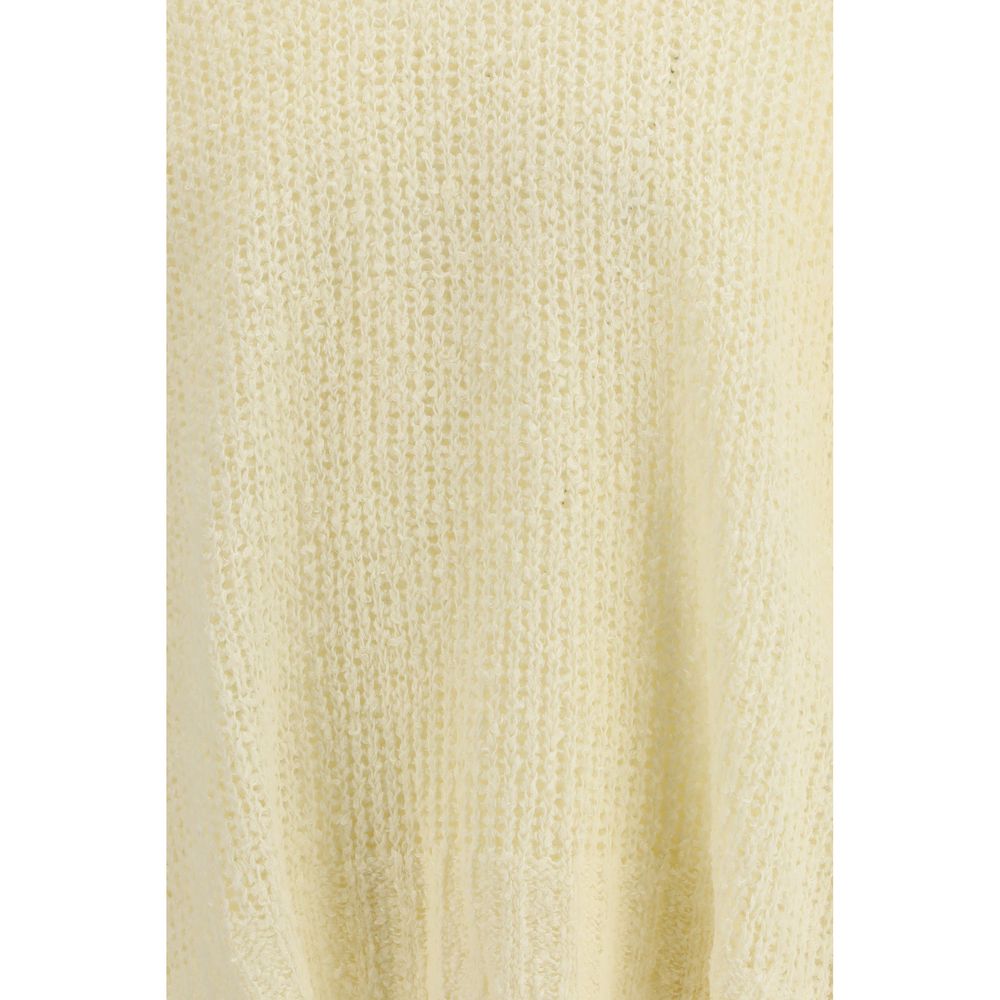 Jil Sander Zweifarbiger Sweatshirt aus Leinen