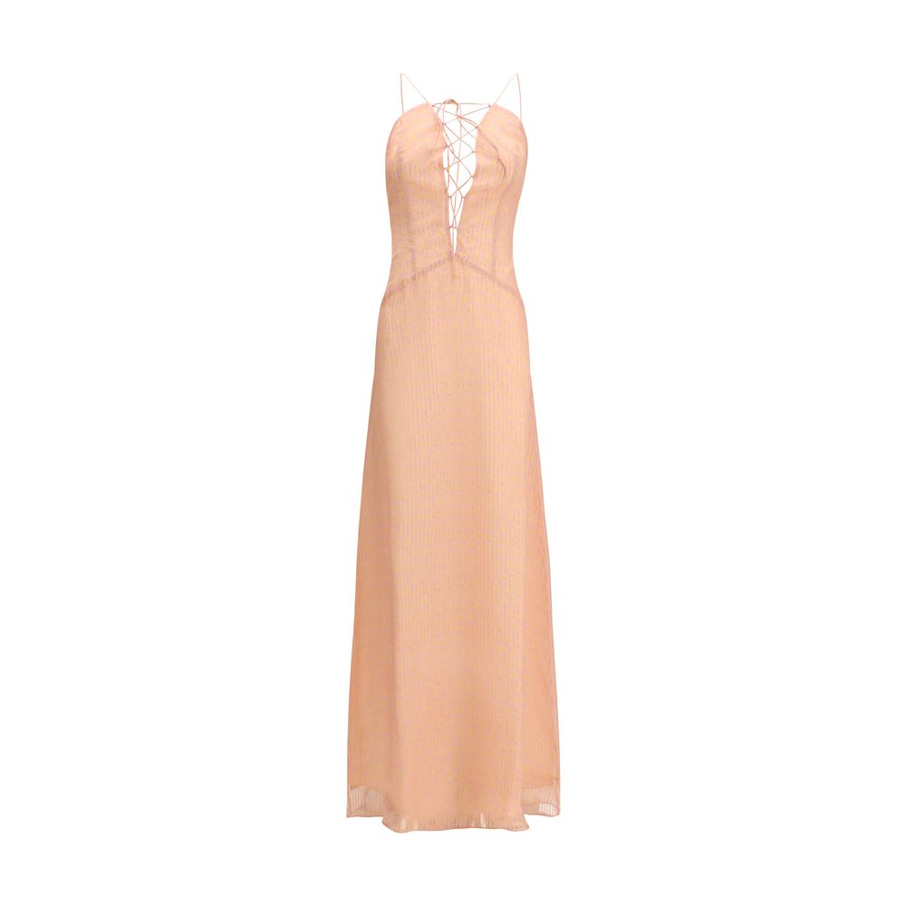 Kristina Ti Mehrfarbiges Seiden-Freizeitkleid