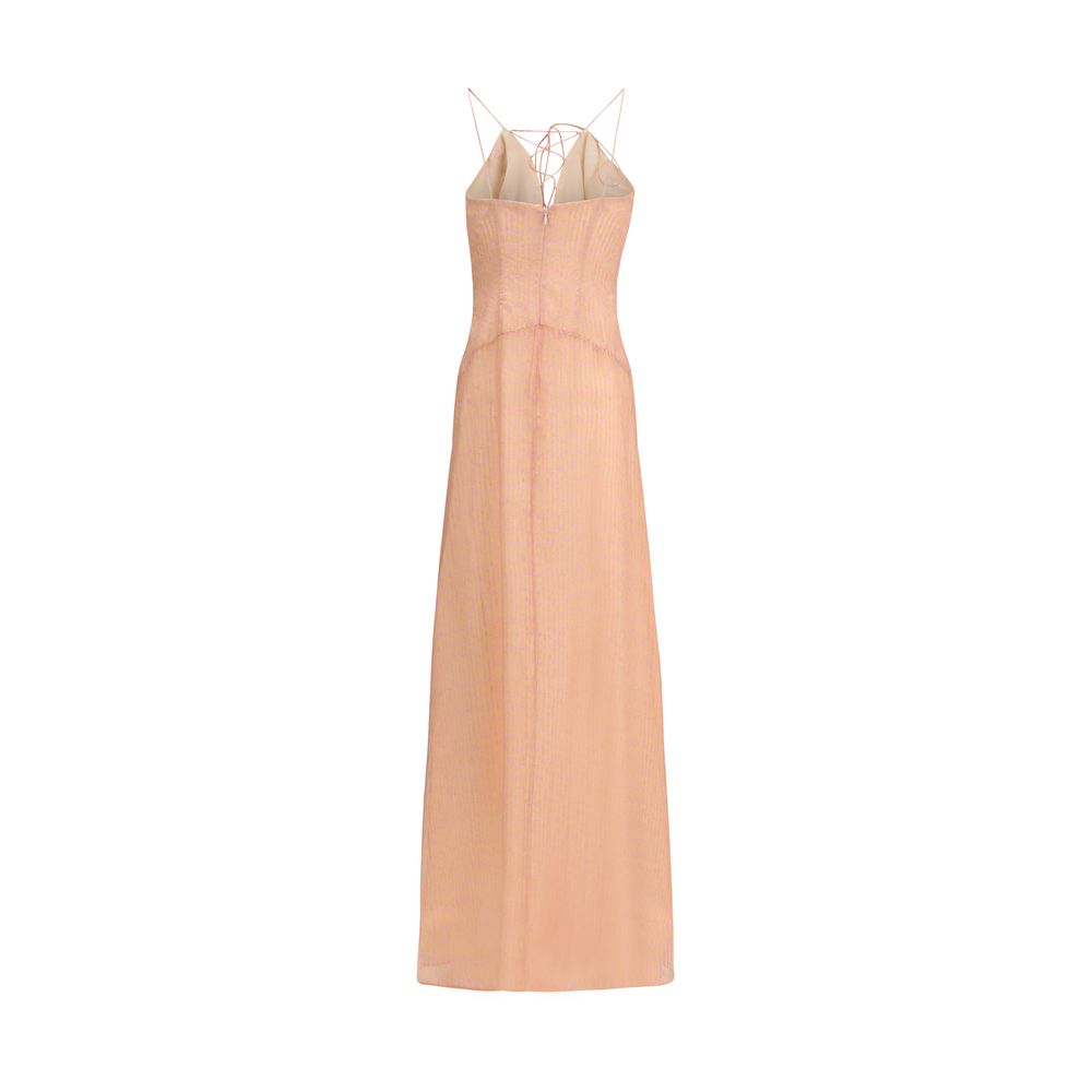 Kristina Ti Mehrfarbiges Seiden-Freizeitkleid