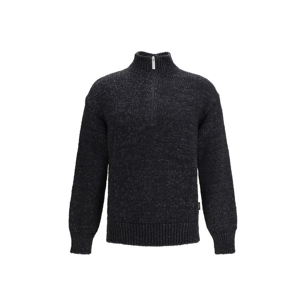 LAMINAR Schwarzer Baumwoll-Sweatshirt
