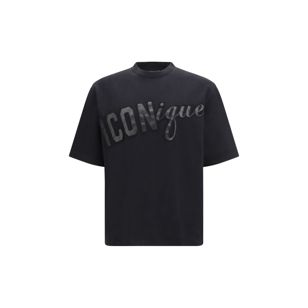 Dsquared² Schwarzes Baumwoll-T-Shirt