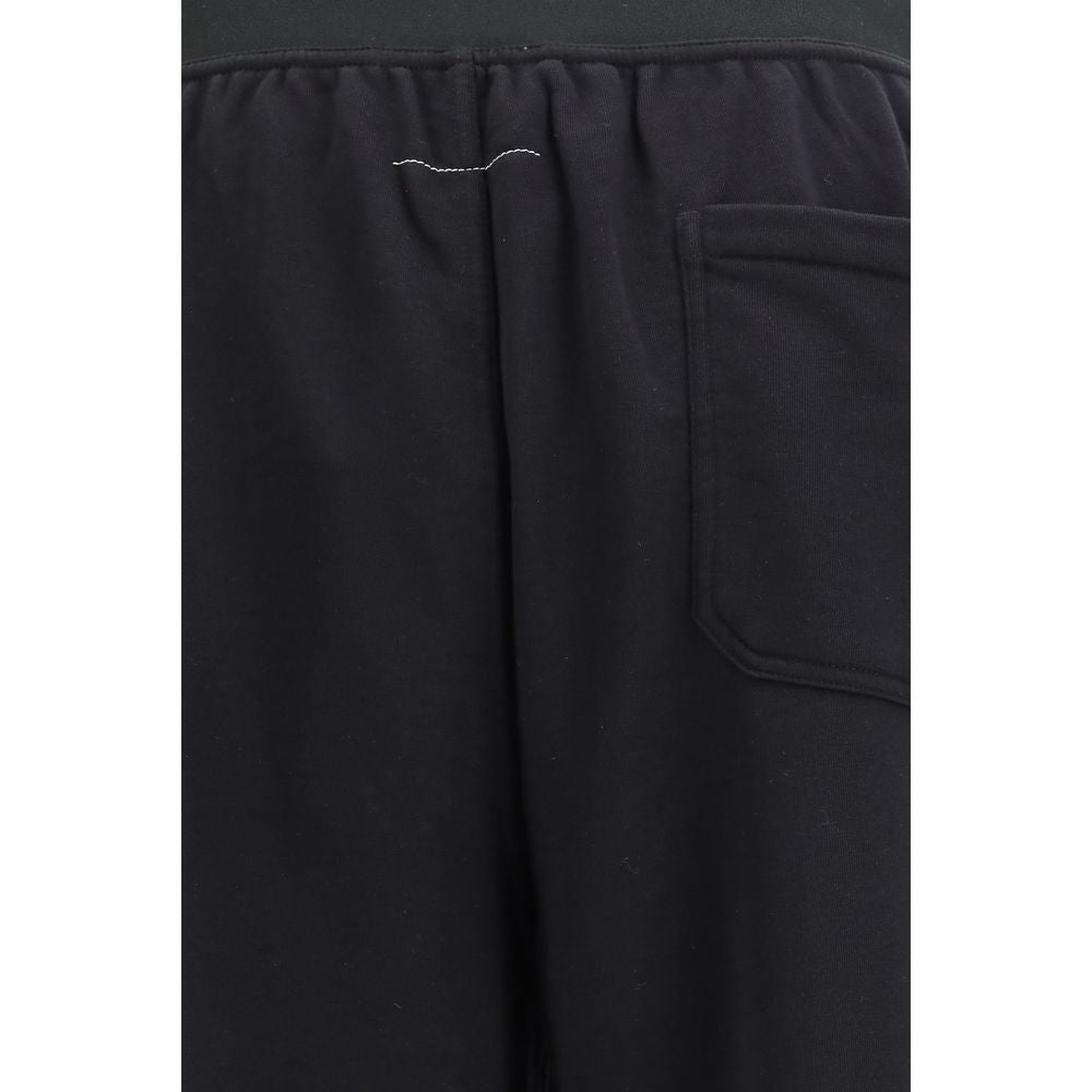 MM6 Schwarze Baumwoll-Freizeithose