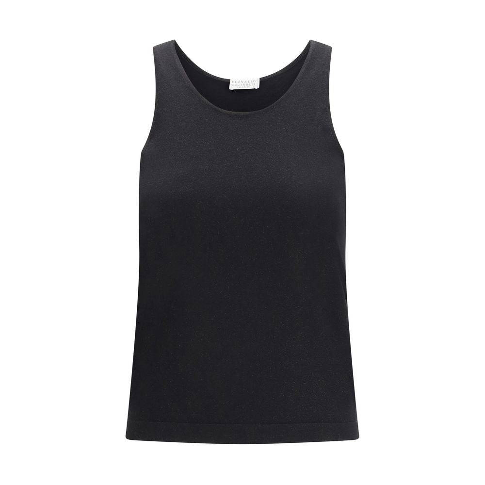 Brunello Cucinelli Schwarze Kaschmir-Tanktops