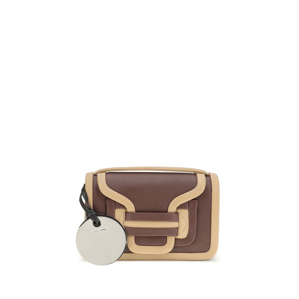Pierre Hardy Braune Kalbsleder Bos Taurus Schultertasche