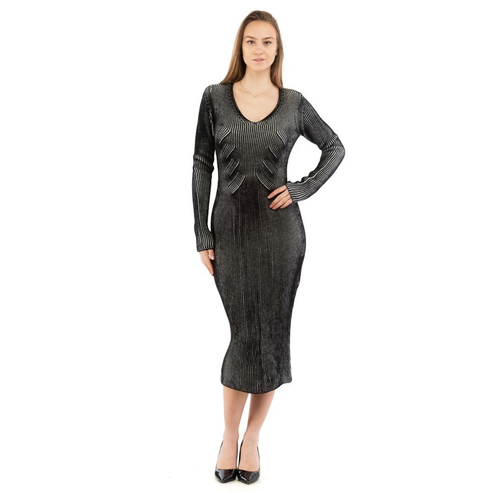 Love Moschino Multicolor Wool Casual Dress