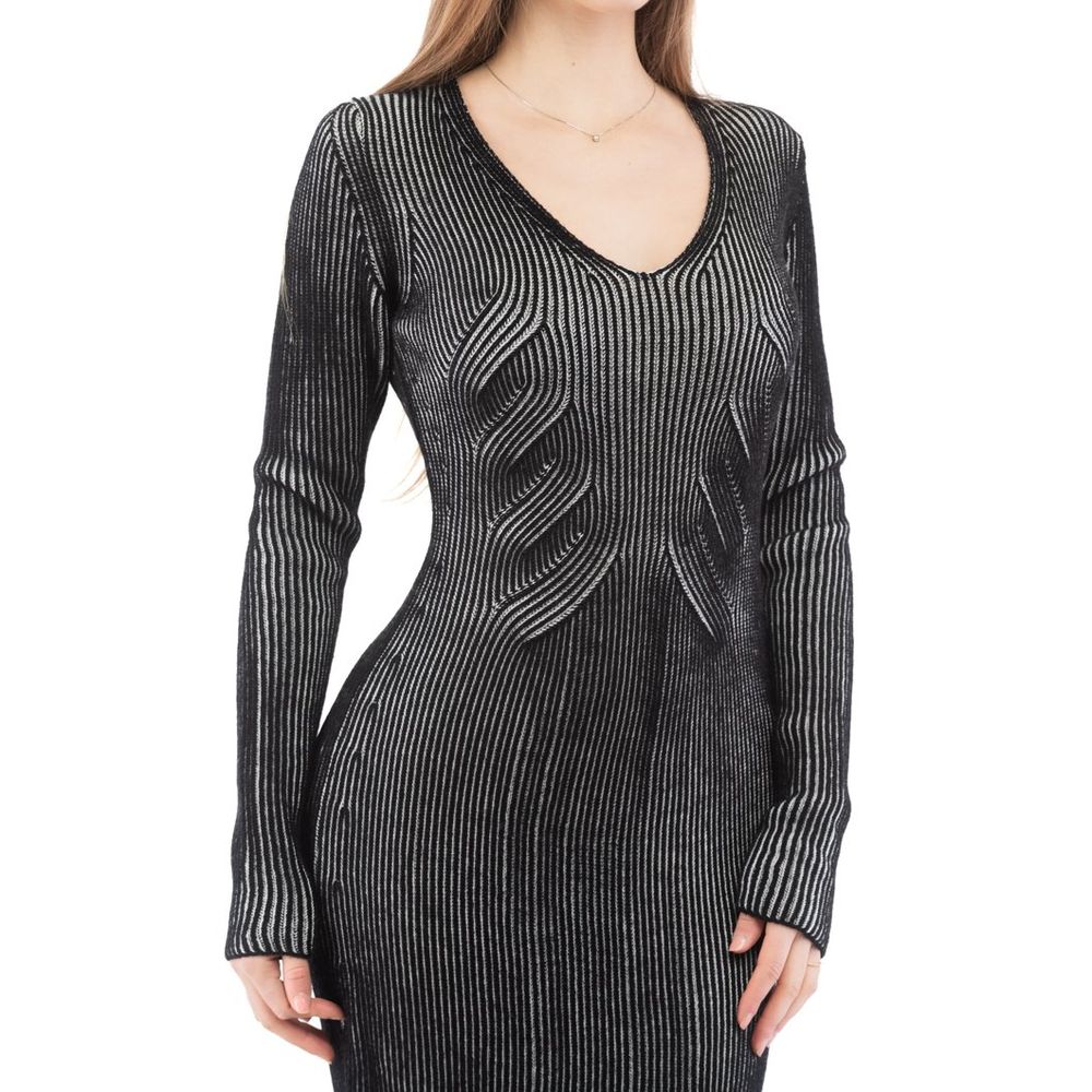 Love Moschino Multicolor Wool Casual Dress