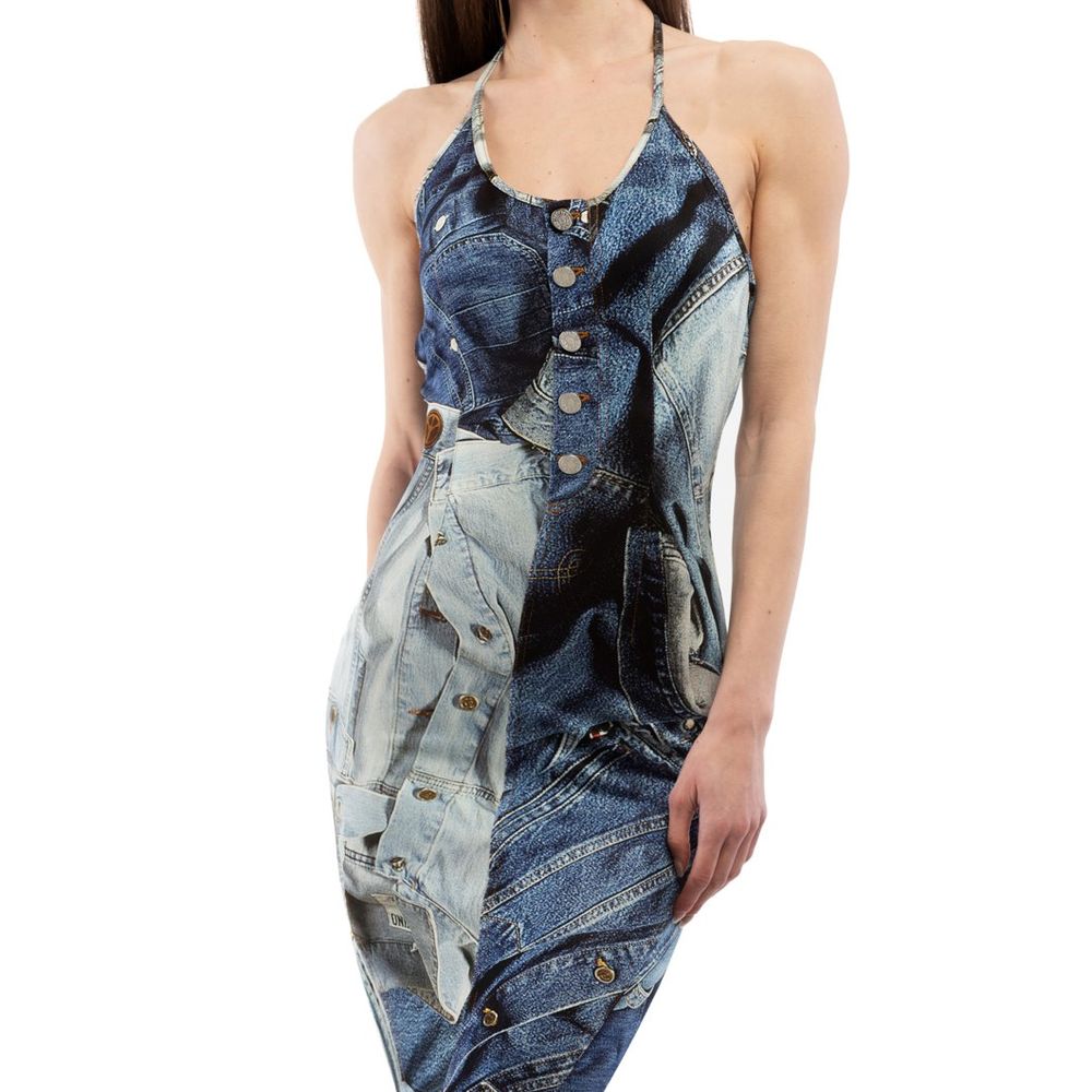 Moschino Mehrfarbiges Freizeitkleid aus Viskose