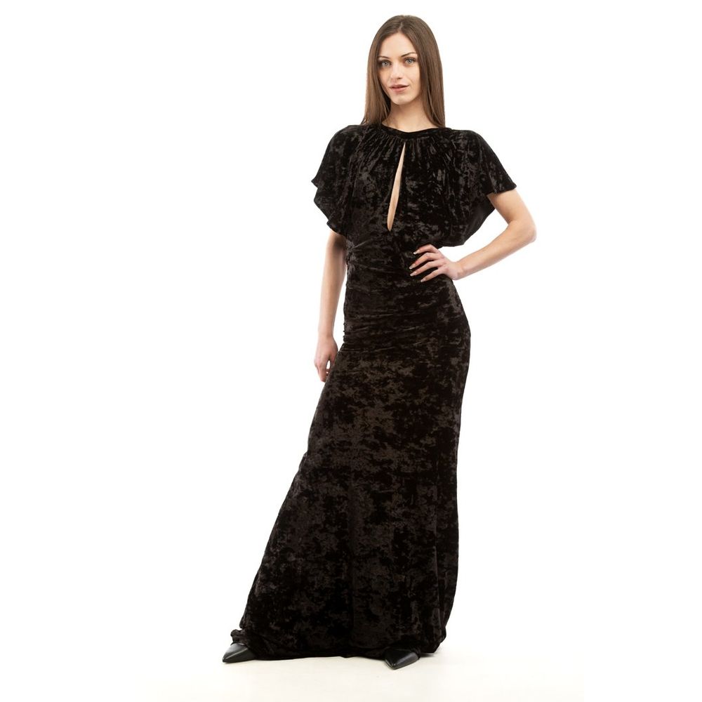 Moschino Schwarzes Freizeitkleid aus Polyester
