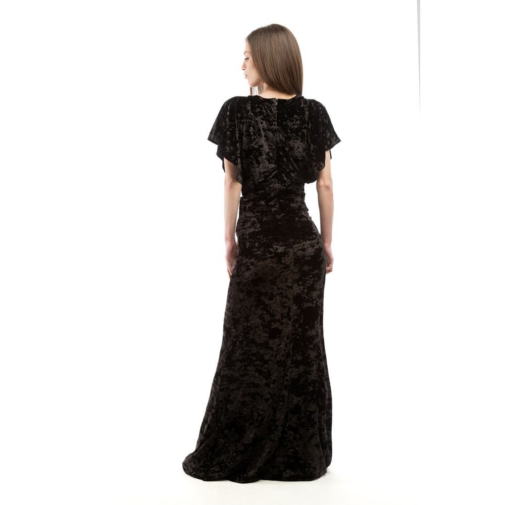 Moschino Schwarzes Freizeitkleid aus Polyester