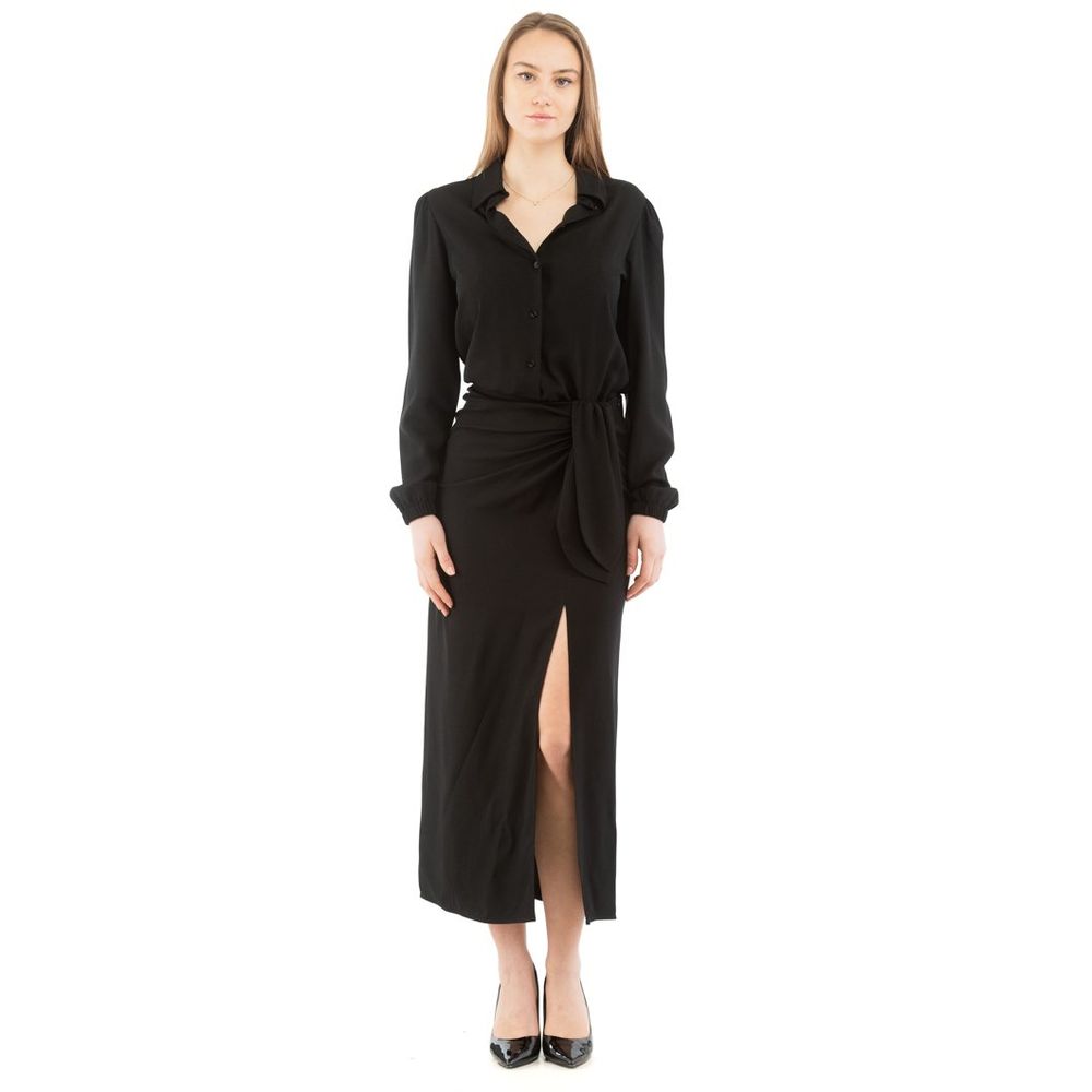 Moschino Schwarzes Marabou Freizeitkleid