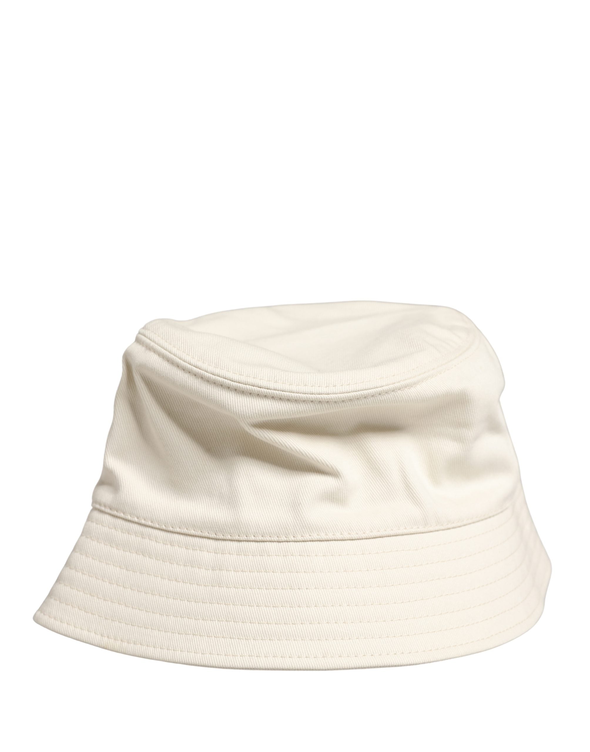 Dolce & Gabbana Herren Fischerhut aus weißer Baumwolle
