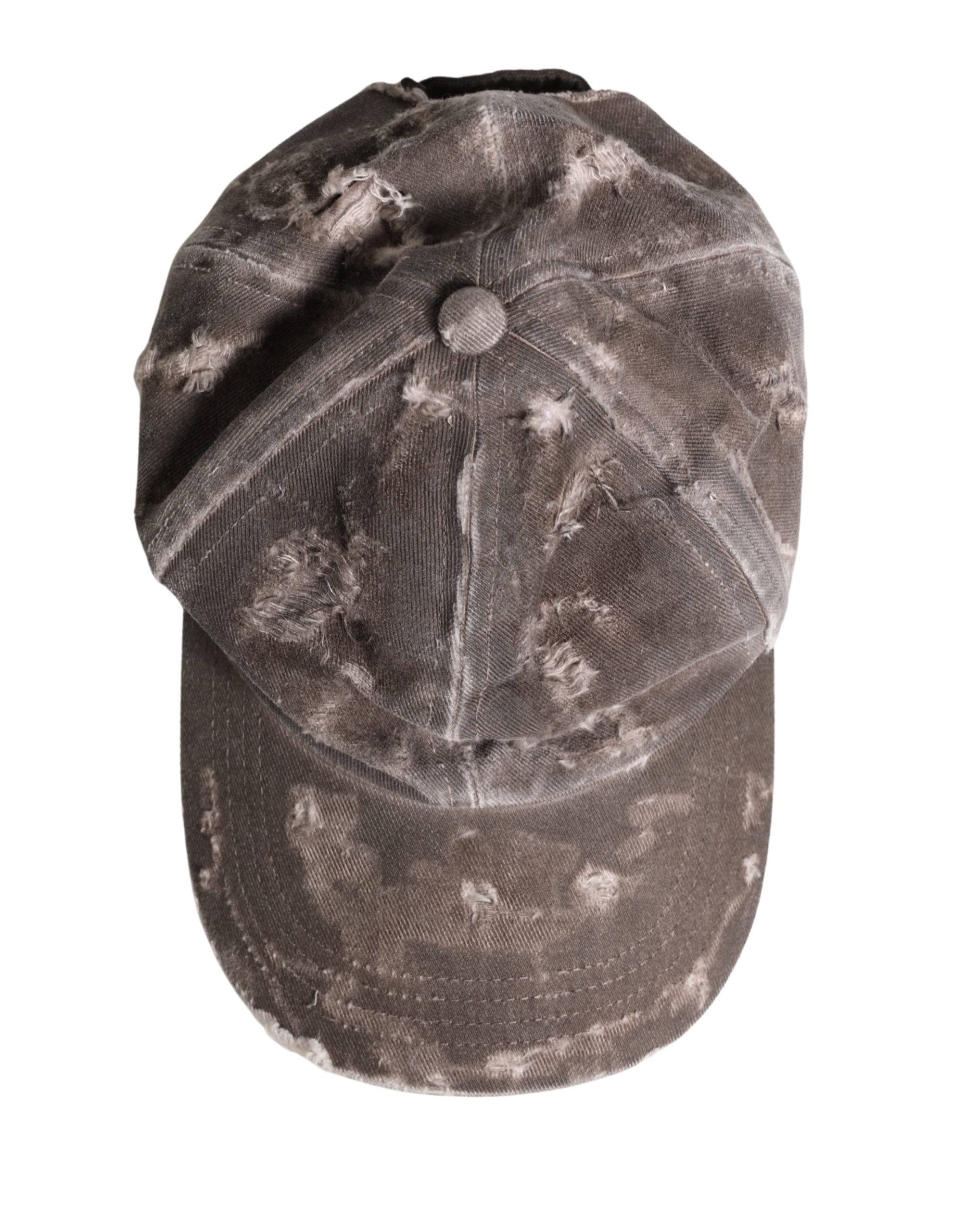 Dolce & Gabbana Herren Baseballkappe aus Baumwolle in Braun mit Used-Look