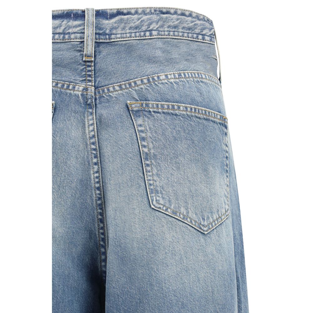 Haikure Blaue Baumwolljeans im Relaxed Fit