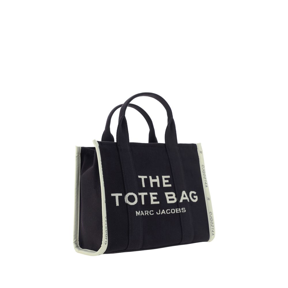 Marc Jacobs Schwarze Baumwoll-Handtasche