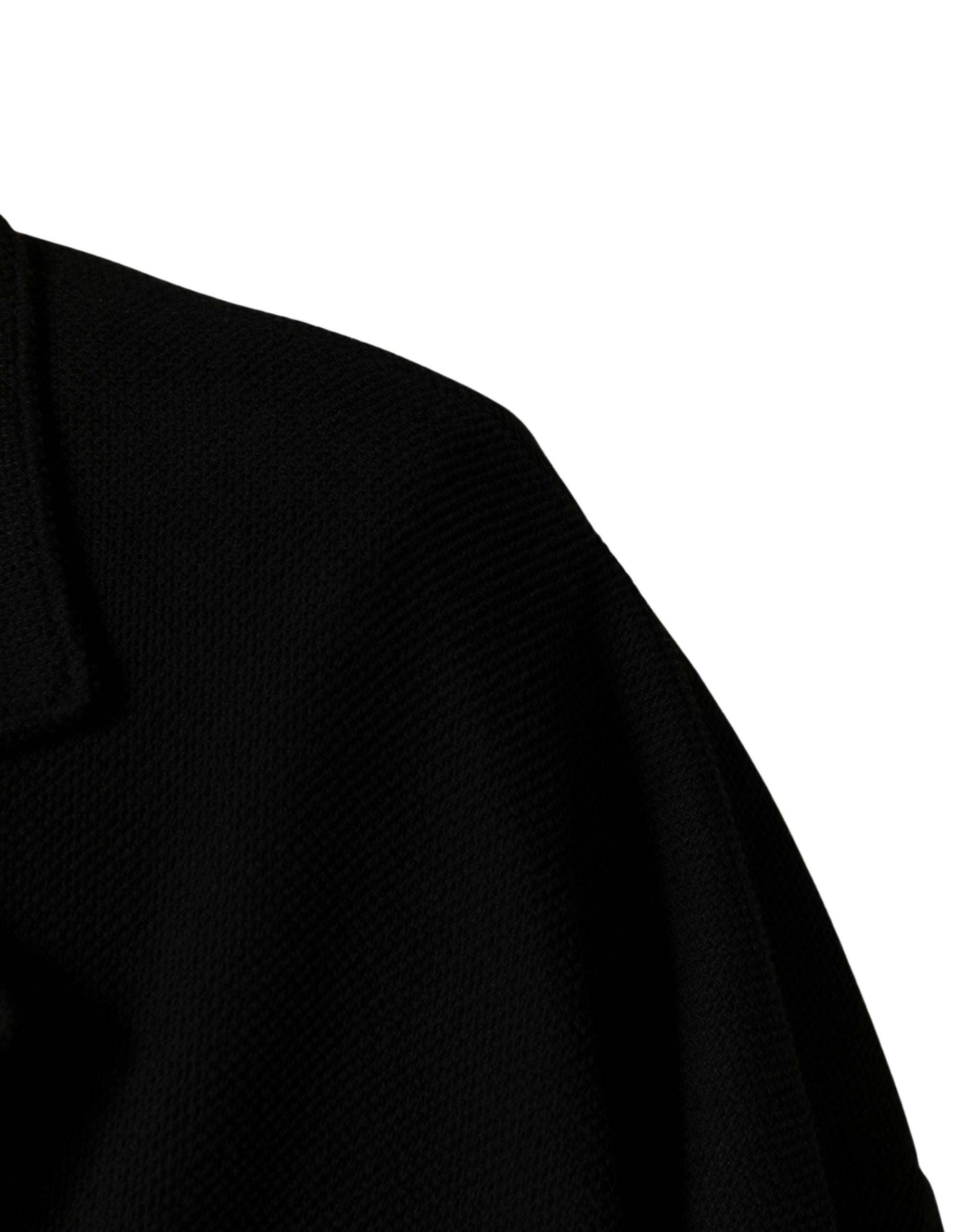 Dolce & Gabbana Schwarzer Zweireihiger Anzugjacke mit 2 Knöpfen