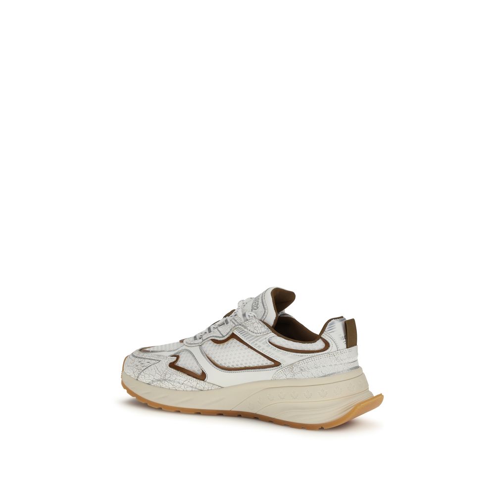 Dsquared² Weiße Kalbsleder Bos Taurus Athletic Sneaker