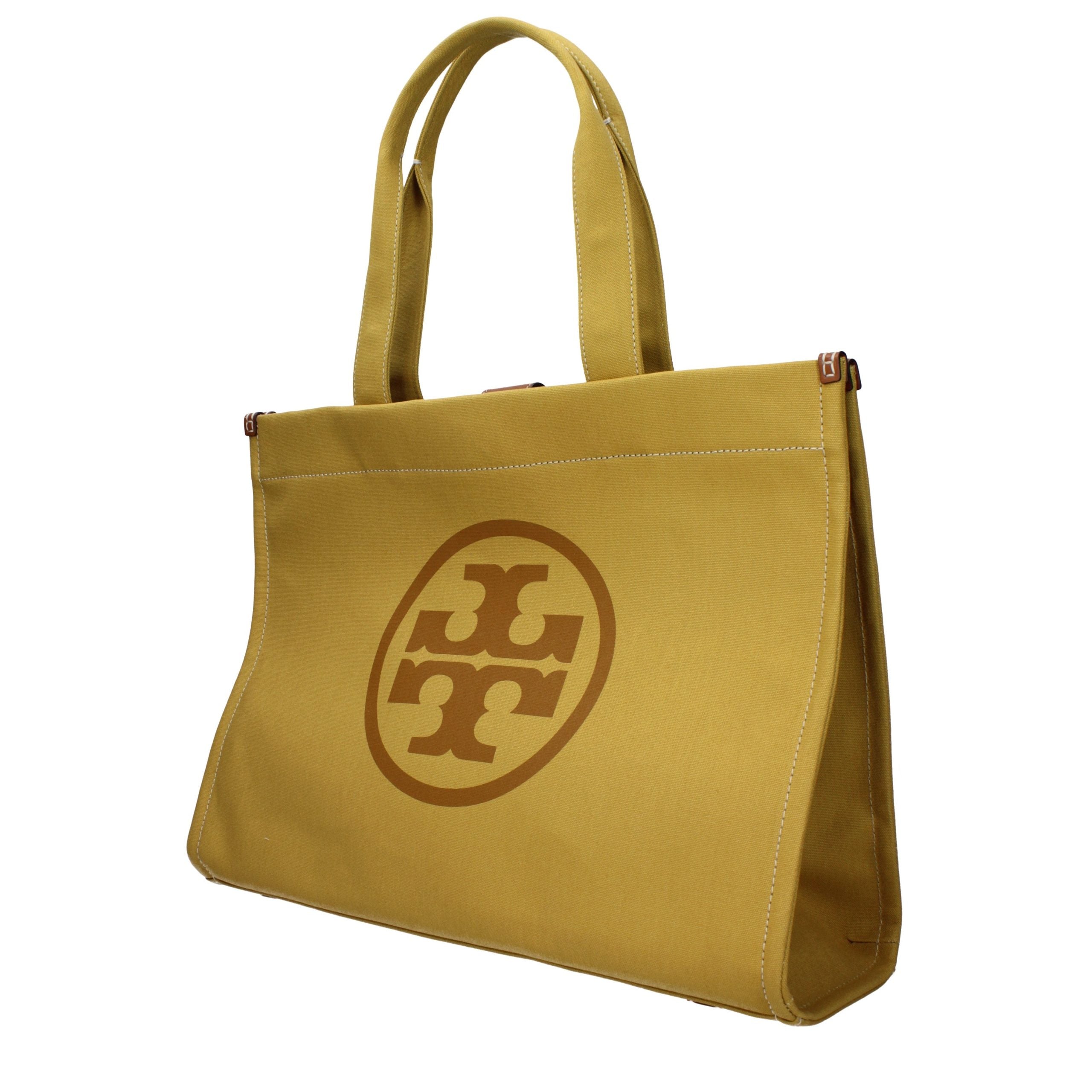 Tory Burch Gelbe Umhängetasche aus Stoff