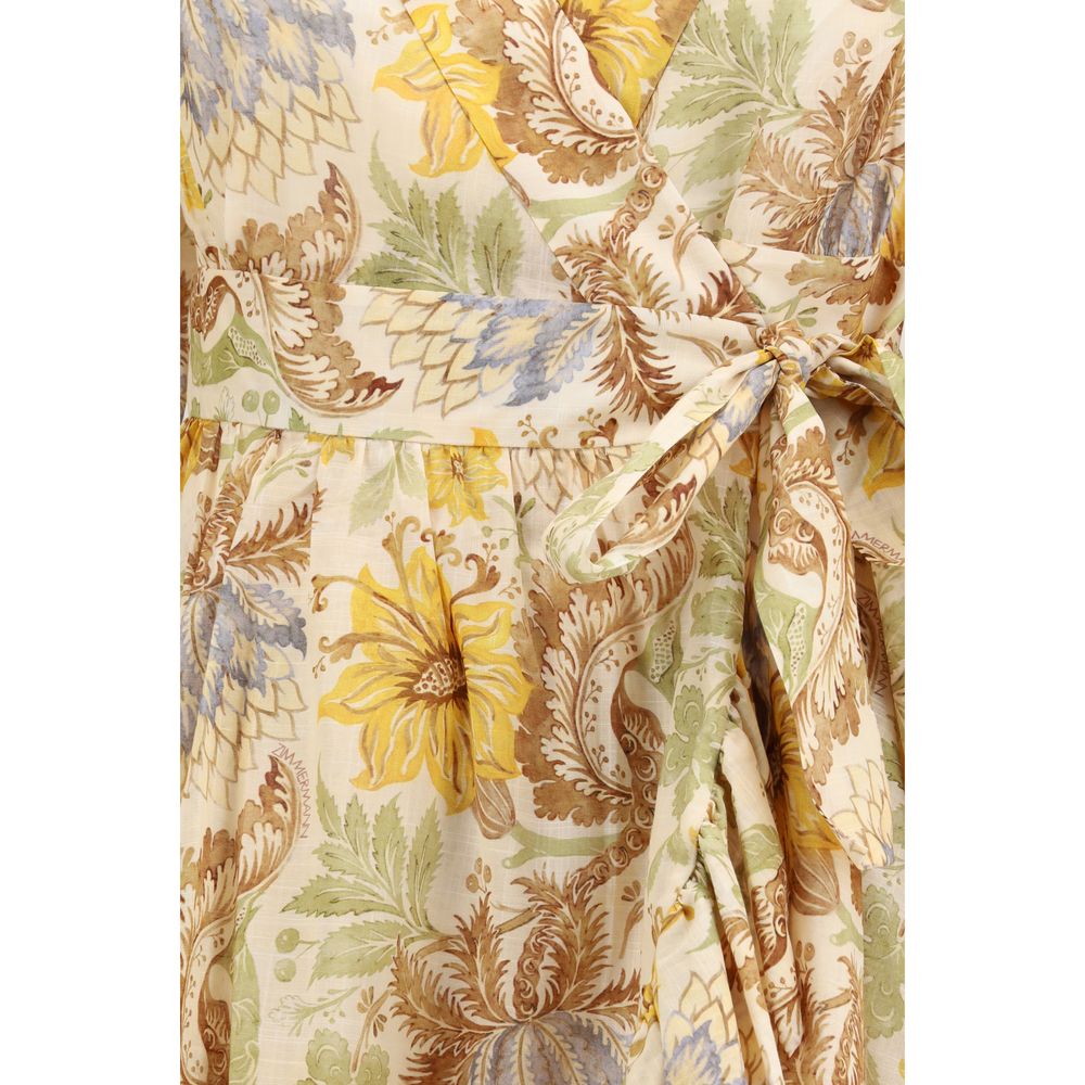 Zimmermann Zweifarbige Baumwoll-Freizeitkleid