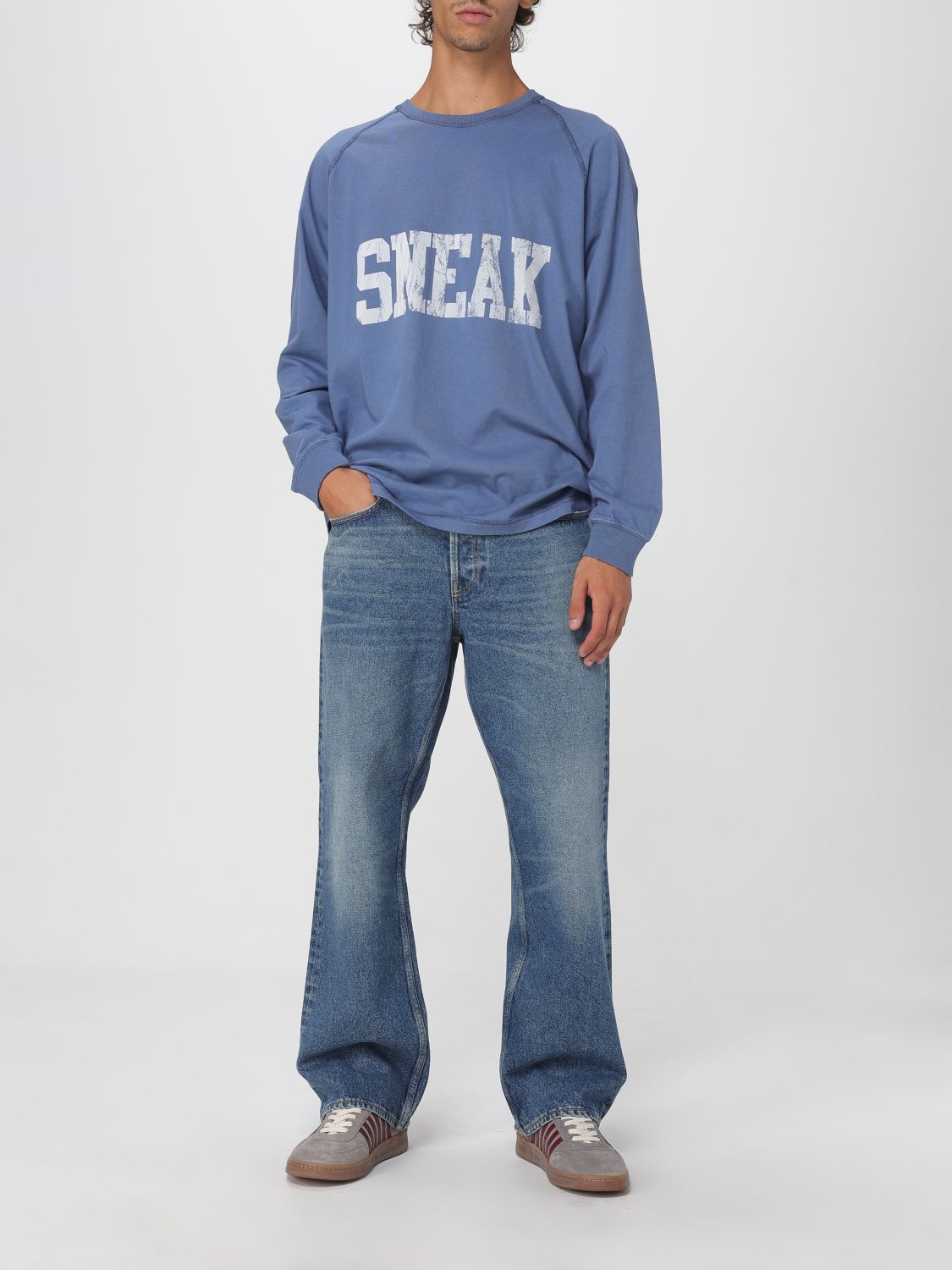 Golden Goose Blaue Baumwoll-Jeans mit ausgestelltem Bein