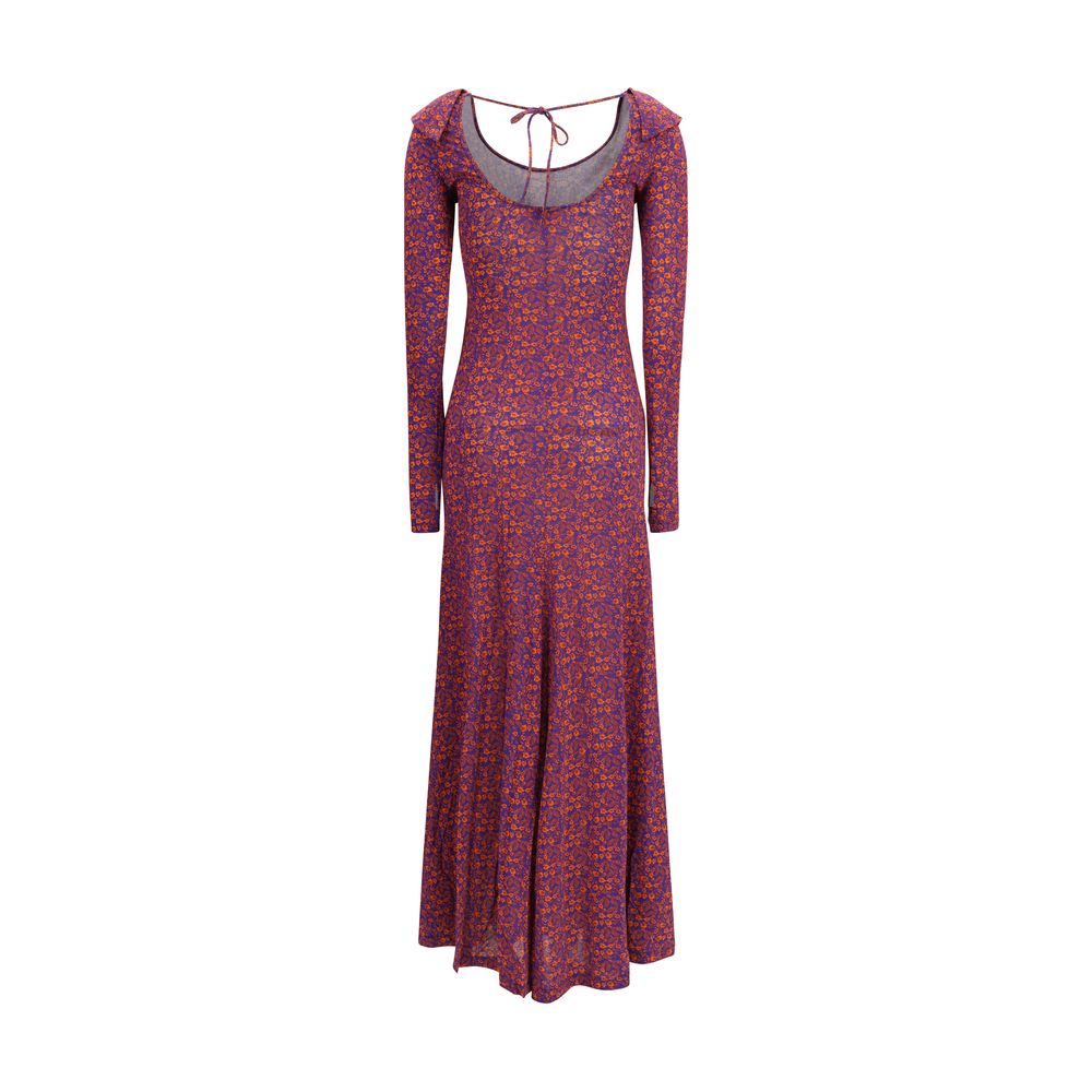 Kristina Ti Mehrfarbiges Freizeitkleid aus Viskose