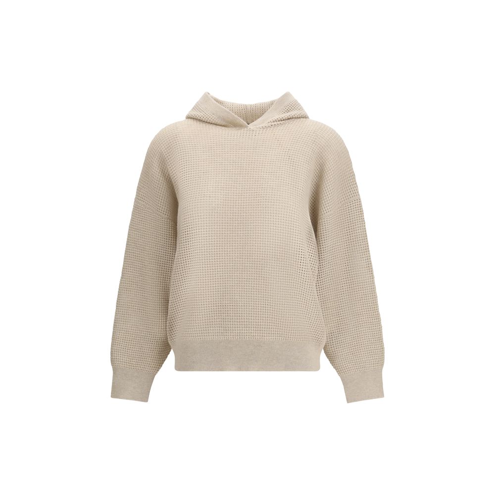 Brunello Cucinelli Beige Kaschmir-Sweatshirt
