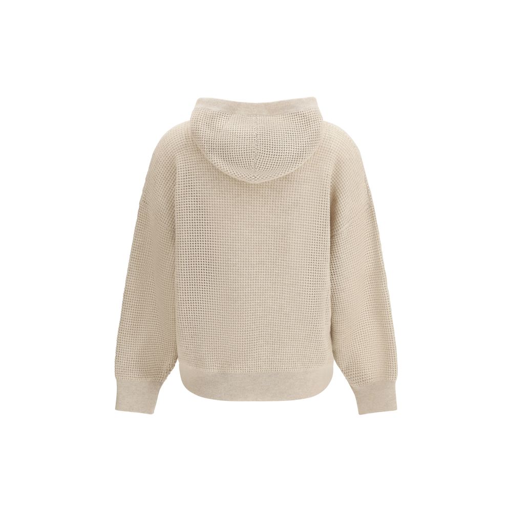 Brunello Cucinelli Beige Kaschmir-Sweatshirt