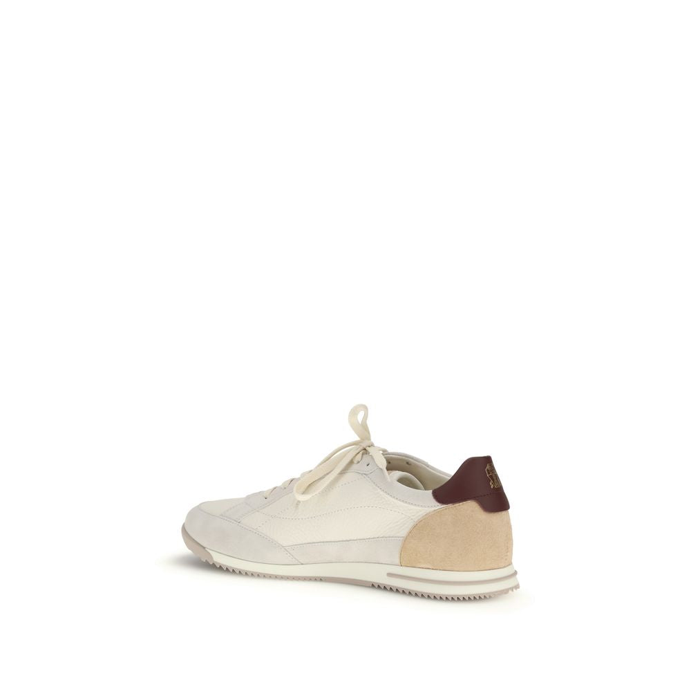 Brunello Cucinelli Beige Deer Low Top Sneakers
